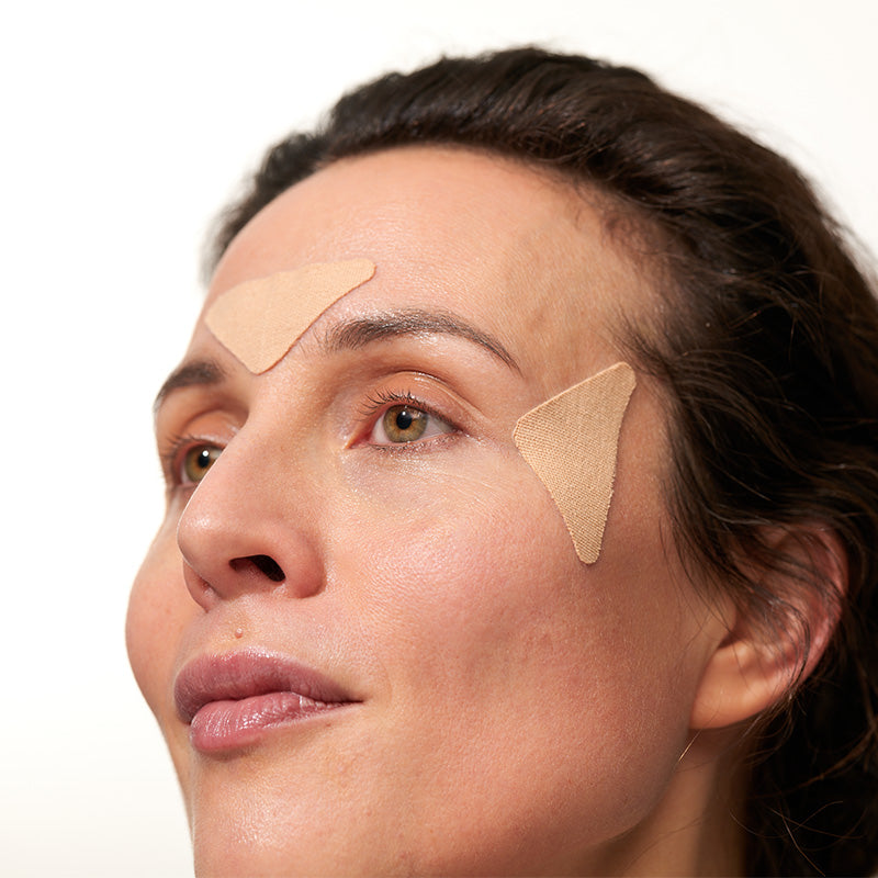 Face Tape Application Guide: Target Forehead & Frown Lines